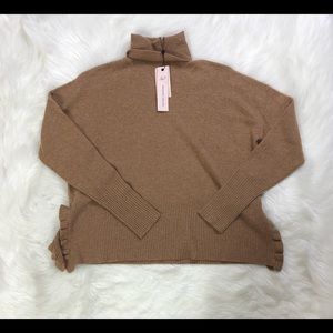 NWT Cinq à Sept Turtleneck Cashmere Sweater Pullover